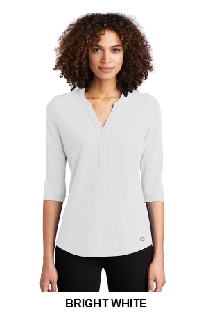 OGIO Ladies Jewel Henley.  OGIO  LOG104