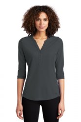 OGIO Ladies Jewel Henley.  OGIO  LOG104