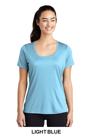 Sport-Tek Ladies Posi-UV Pro Scoop Neck Tee.  SPORT-TEK  LST420