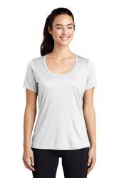 Sport-Tek Ladies Posi-UV Pro Scoop Neck Tee.  SPORT-TEK  LST420