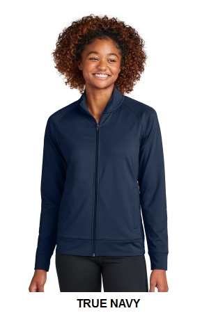 Sport-Tek Ladies Sport-Wick Stretch Full-Zip Cadet Jacket.  SPORT-TEK  LST857