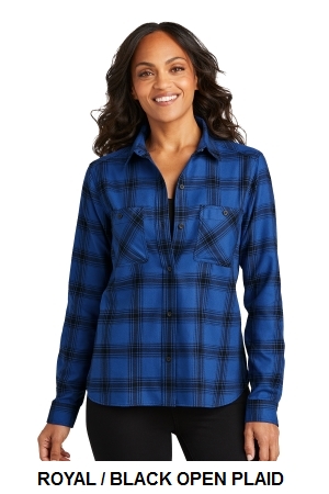 Port Authority Ladies Plaid Flannel Shirt.  PORT A.  LW669