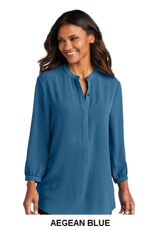 Port Authority Ladies 3/4-Sleeve Textured Crepe Tunic.  PORT A.  LW713