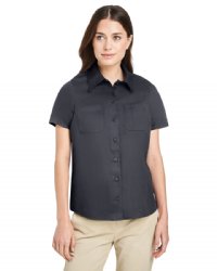 Harriton Ladies' Advantage IL Short-Sleeve Work Shirt.  HARRITON  M585W