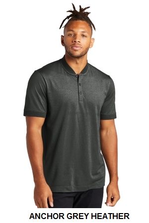 Mercer+Mettle Stretch Pique Henley.  MERCER+M  MM1008