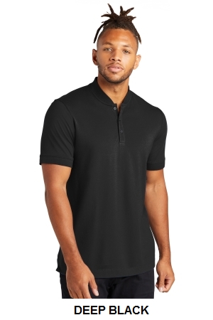 Mercer+Mettle Stretch Pique Henley.  MERCER+M  MM1008