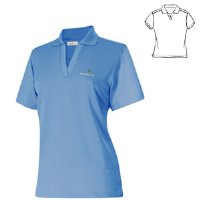 MONT2054 Ladies' Dry Swing Johnny Collar Short Sleeve Shirt 