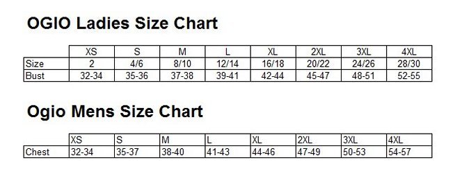 ogio polo size chart