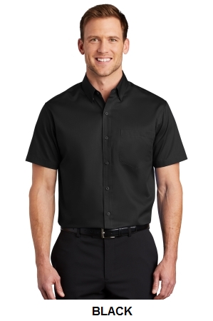 Port Authority Short Sleeve SuperPro Twill Shirt.  PORT A.  S664