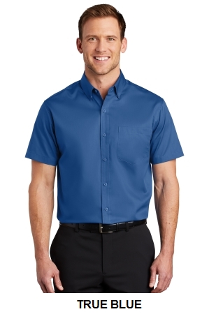 Port Authority Short Sleeve SuperPro Twill Shirt.  PORT A.  S664