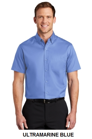 Port Authority Short Sleeve SuperPro Twill Shirt.  PORT A.  S664