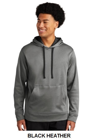 Sport-Tek PosiCharge Sport-Wick Heather Fleece Hooded Pullover.  SPORT-TEK  ST264