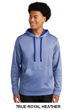 Sport-Tek PosiCharge Sport-Wick Heather Fleece Hooded Pullover.  SPORT-TEK  ST264