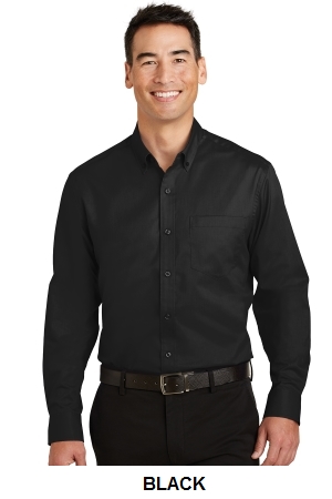 Port Authority  Tall SuperPro Twill Shirt.  PORT A.  TS663