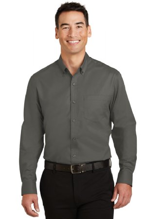 Port Authority  Tall SuperPro Twill Shirt.  PORT A.  TS663