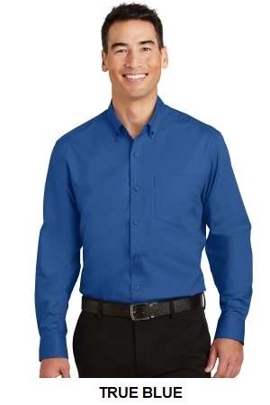 Port Authority  Tall SuperPro Twill Shirt.  PORT A.  TS663