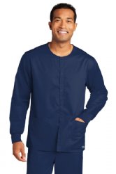 WonderWink® Unisex WorkFlex™ Snap-Front Scrub Jacket .  W. WINK  WW3080