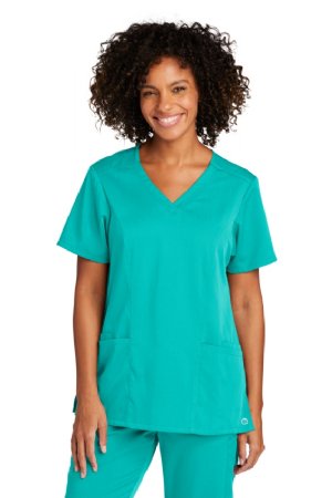 WonderWink® Women’s Premiere Flex™ V-Neck Top .  W. WINK  WW4168