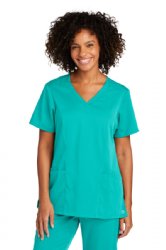 WonderWink® Women’s Premiere Flex™ V-Neck Top .  W. WINK  WW4168