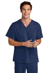 WonderWink® Men's Premiere Flex™ V-Neck Top .  W. WINK  WW5068